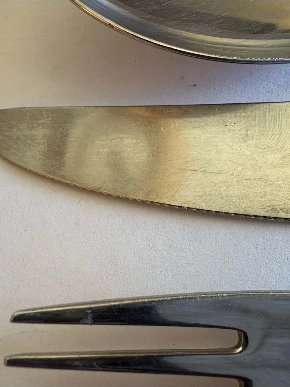 Vintage Danish Frigast Pantry Stainless Dinner Knife and Fork Set -